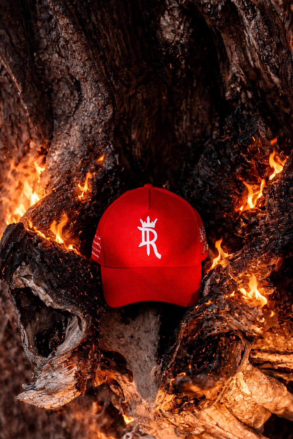 Divine Royalty-Royal crimson snapback cap. Limited Drop