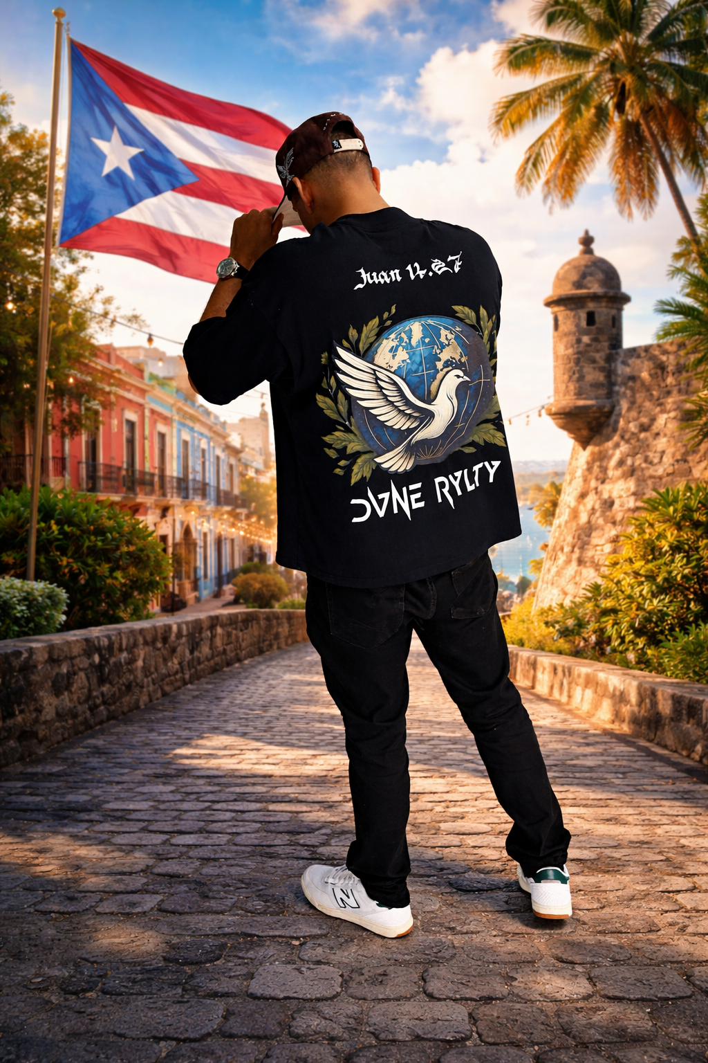 Divine Royalty- Peace of Heaven'' Oversize Tee ( Juan 14:27)