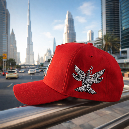 Divine Royalty-Royal crimson snapback cap. Limited Drop