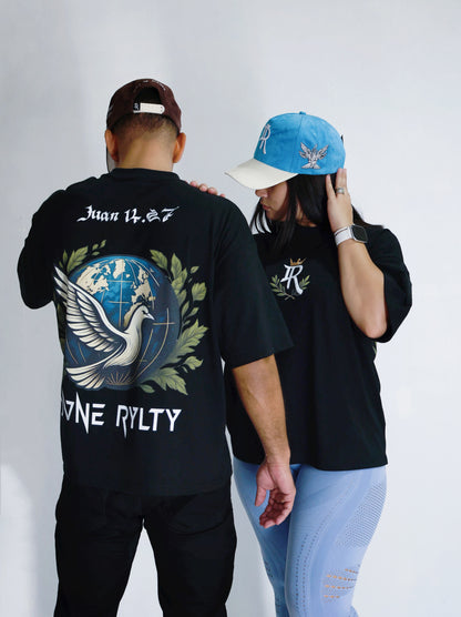 Divine Royalty- Peace of Heaven'' Oversize Tee ( Juan 14:27)