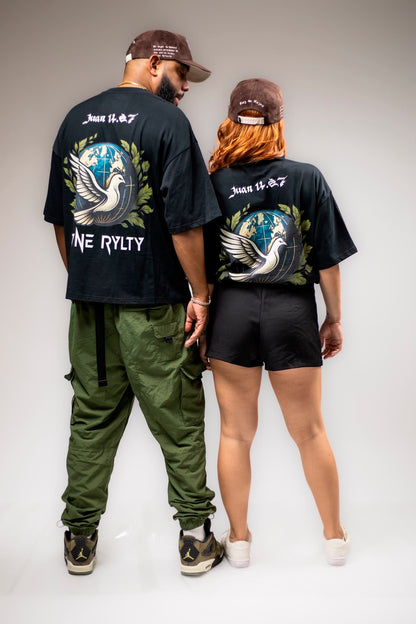 Divine Royalty- Peace of Heaven'' Oversize Tee ( Juan 14:27)